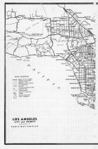 Los Angeles City and County Map 1, Los Angeles County 1961